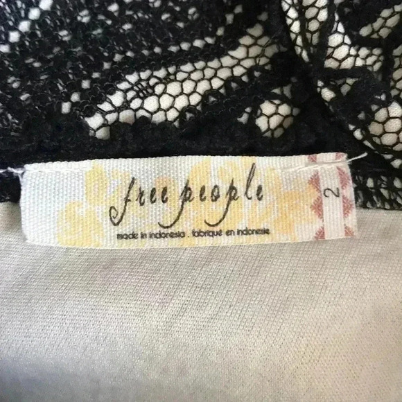 Free People Lace Overlay Dress Size 2 - Picture 7 of 8